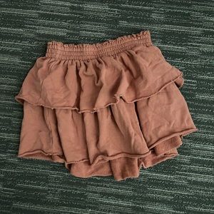Aerie Pink Ruffle Skirt